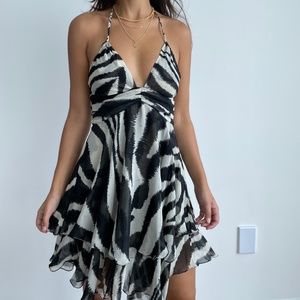 Roberto Cavalli for H&M 100% silk zebra dress